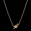 Arrowed Heart Necklace 14K