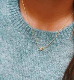 Arrowed Heart Necklace 14K