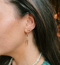 Aurora Piercing Front 14K