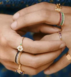 Birthstone Multi Ring 14K