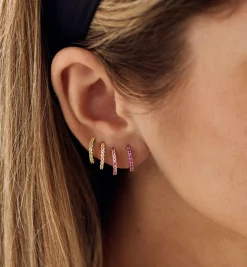 Birthstone Ring Earring 14K