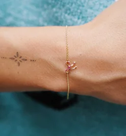 Blush Ribbon Bracelet