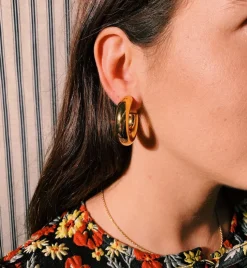 Brinker + Eliza Chubby Hoops Earring Set