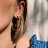 Brinker + Eliza Hammered Hoops Set