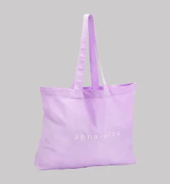 Canvas A+N Purple Tote Bag