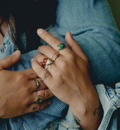 Charmed Serpent Ring 14K