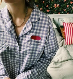 Chill Pill Gingham Pyjama