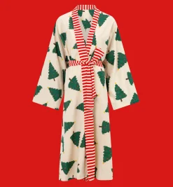Christmas Forest Long Kimono