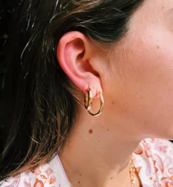 Classic Round Hoop Earrings (S) 14K