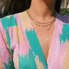 Collier Figaro Chain Necklace 14K