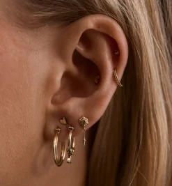 Coronal Rain Stud Earring 14K