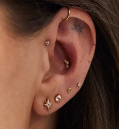 Endless Love Piercing Front 14K