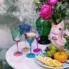 Faded Purple Wine Glass