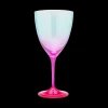 Faded Turquoise Wine Glass