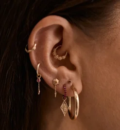 Forget Me Not Daith Piercing 14K