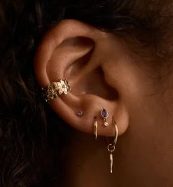 Forget Me Not Ear Cuff 10K