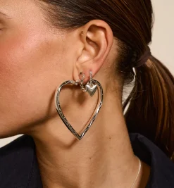 Funky Love Hoop Earrings