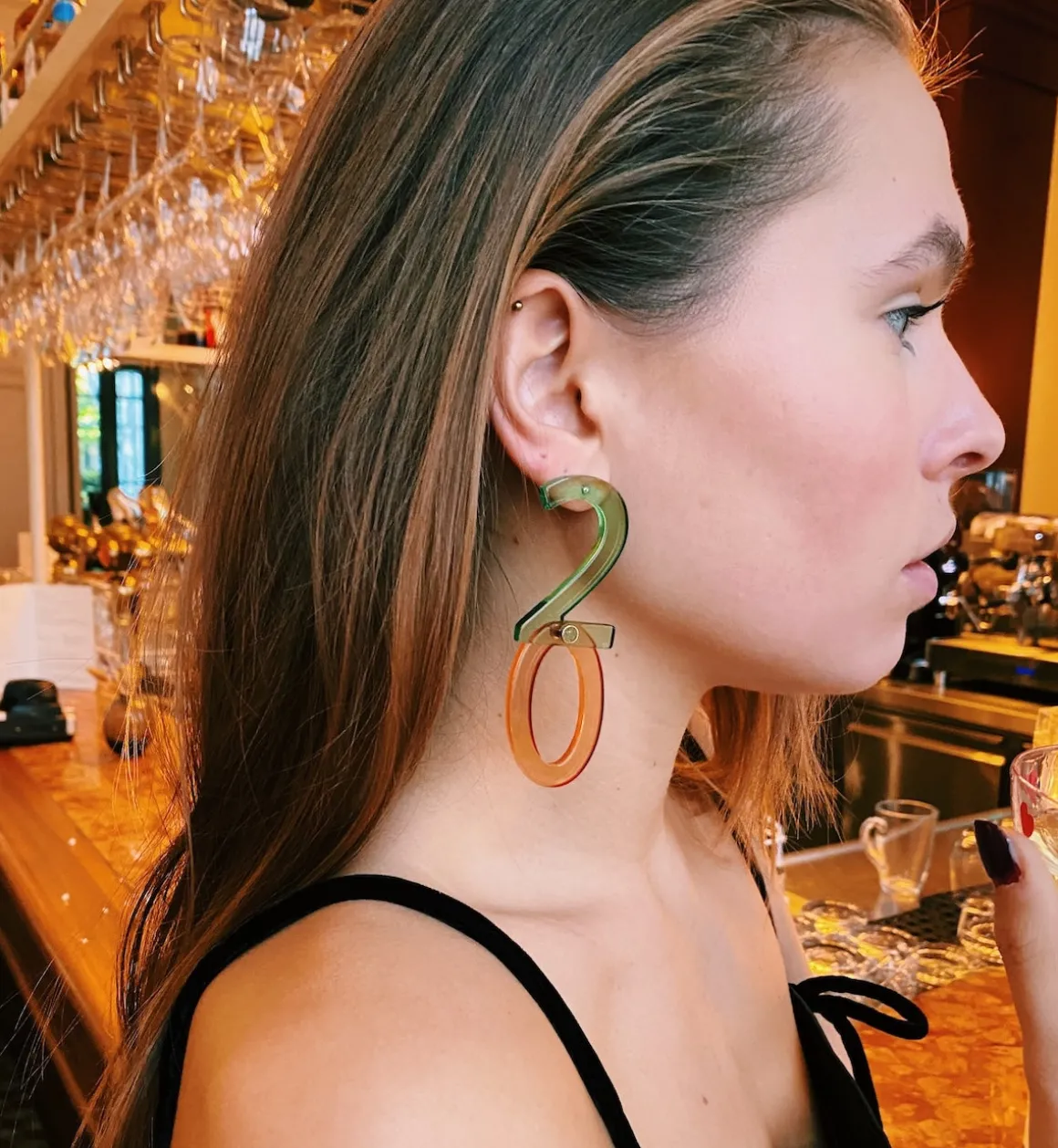 Funky New Year Stud Earrings
