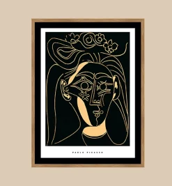 G&C Picasso Flower Hat Framed Artwork