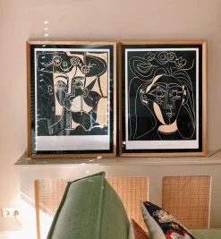 G&C Picasso Flower Hat Framed Artwork