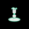 Green Jane Candle Holder