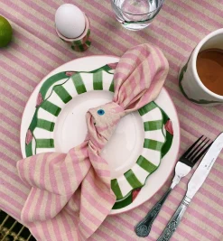 Green Scalloped Breakfast Plate