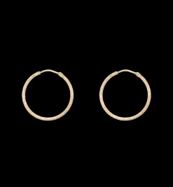 Hammered Plain Hoop Earrings