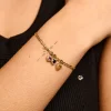 Heart Necklace Charm Citrine 14K