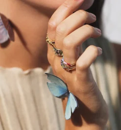 Kaleidoscope Trio Ring 14K