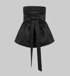 Laagam Cecile Black Strapless Top
