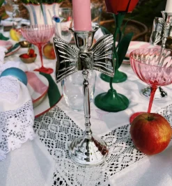Lady Bow Candle Holder