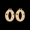 Large Open Heart Hoop Earrings