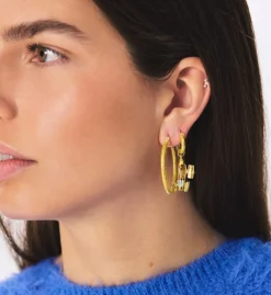 Large Spiral Hoop Earrings