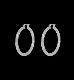 Large Spiral Hoop Earrings