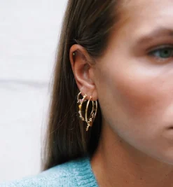 Large Sunset Love Hoop Earrings