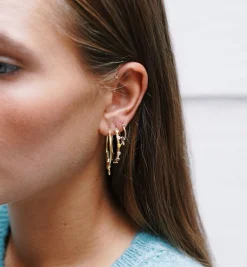 Large Sunset Love Hoop Earrings