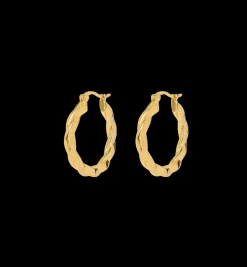 Large Twisted Hoop Earrings