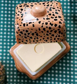 Leopard Butter Dish