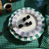 Lilac Scalloped Breakfast Plate