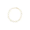 Linked Hearts Bracelet 14K