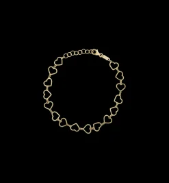 Linked Hearts Bracelet 14K