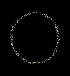 Linked Hearts Necklace 14K