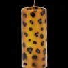 Long Leopard Print Blunt Candle