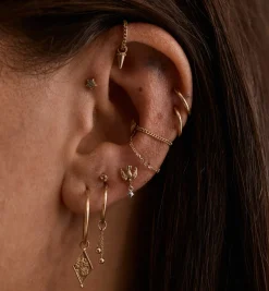 Love Bird Piercing Front 14K