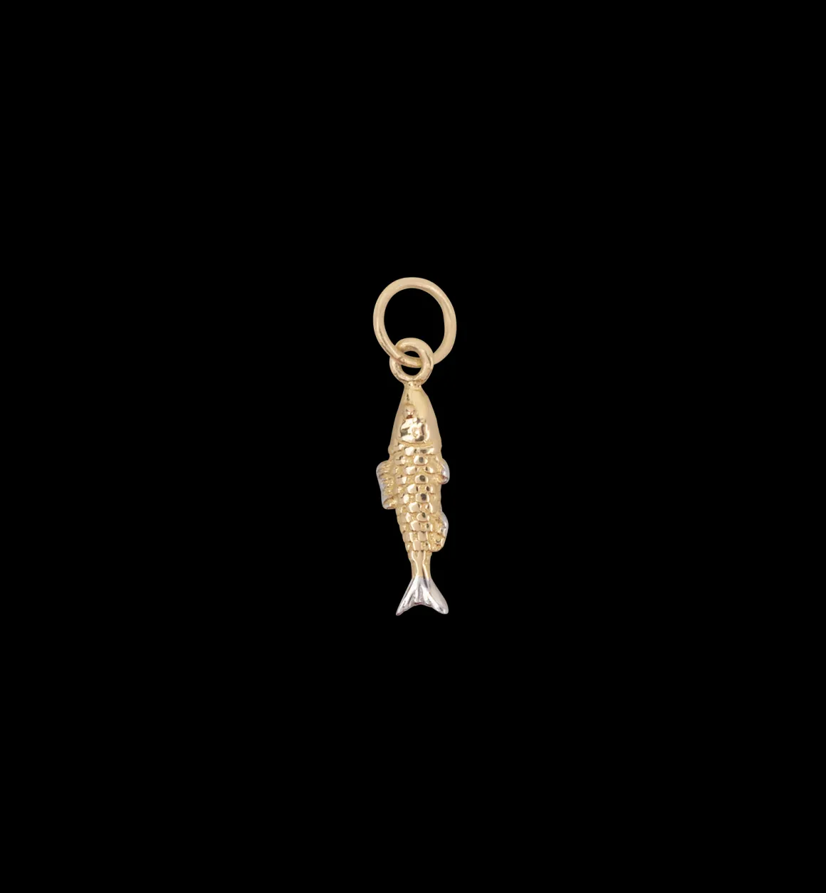 Lucky Fish Piercing Charm 14K