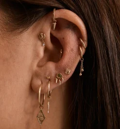 Lucky Fish Piercing Charm 14K