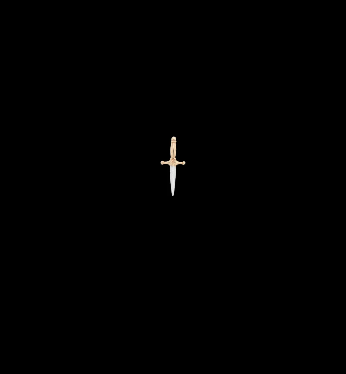 Magical Dagger Piercing Front 14K