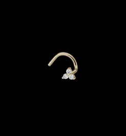 Maria Tash Diamond Trinity Left Nostril Screw 18K