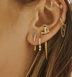 Maria Tash Talon Diamond Stud Earring 18K