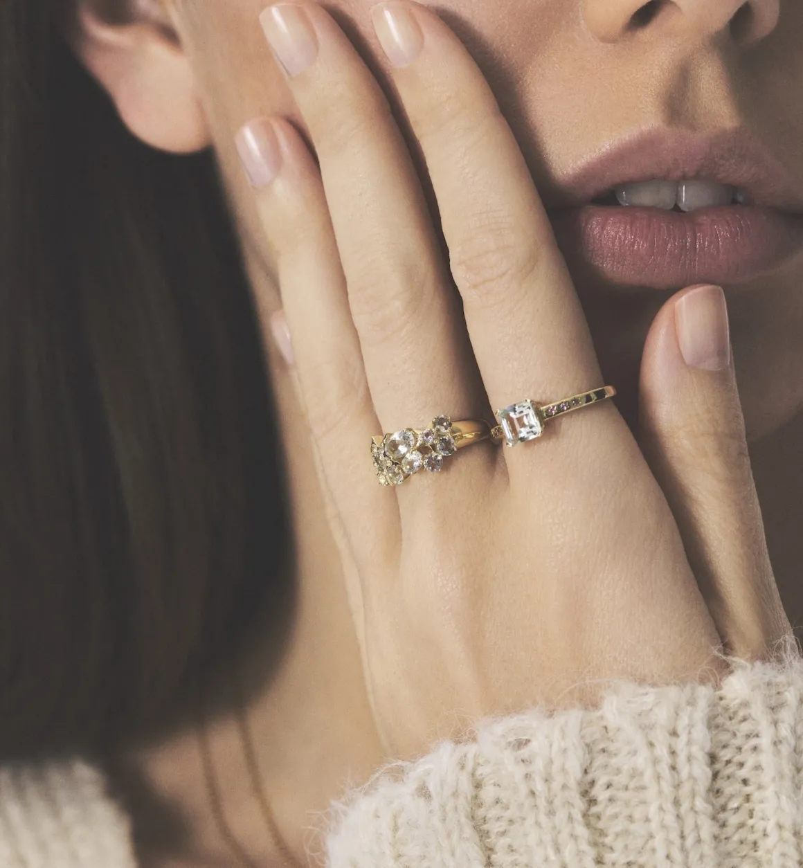 Meteoric Shower Ring 14K